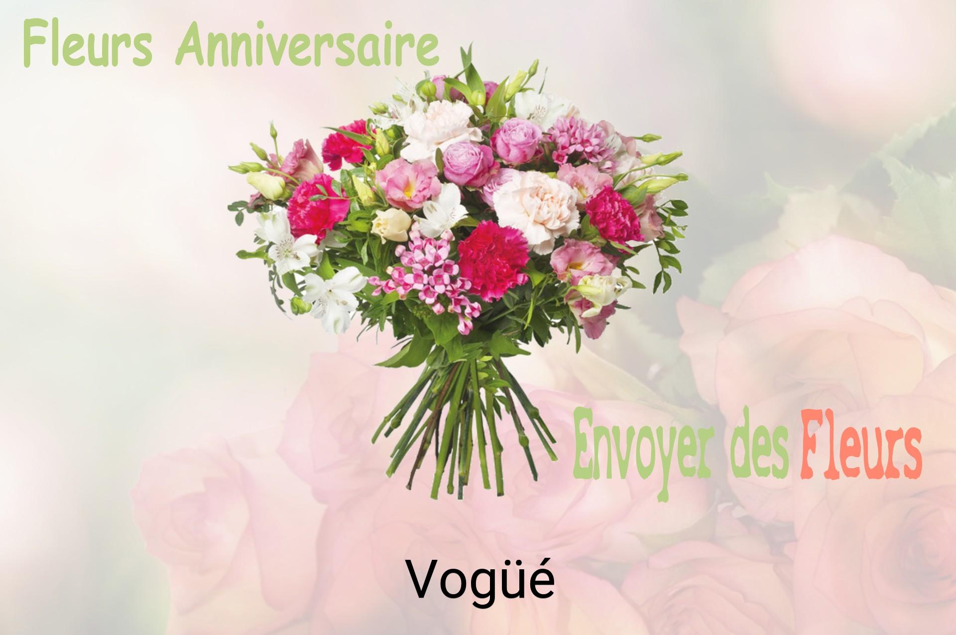 Bouquet de fleurs d’anniversaire livré à Vogüé