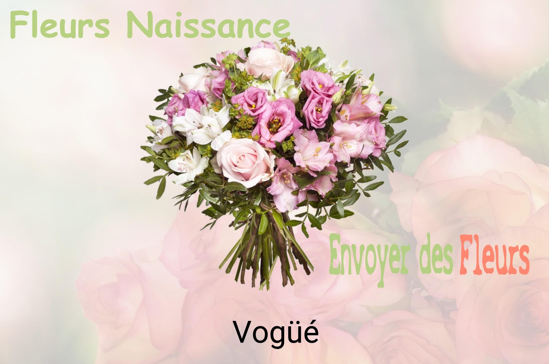 Bouquet de fleurs de naissance livré à Vogüé